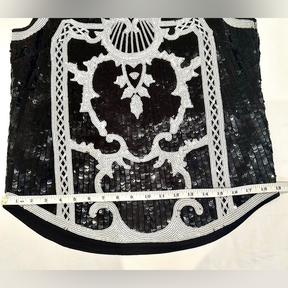 BCBG MAXAZRIA Sofi Sequin Top Women Sz S - Picture 13 of 16